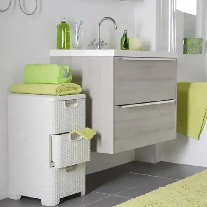 Комод с 4 ящиками Style 33x38x79cм кремовый Фото 2