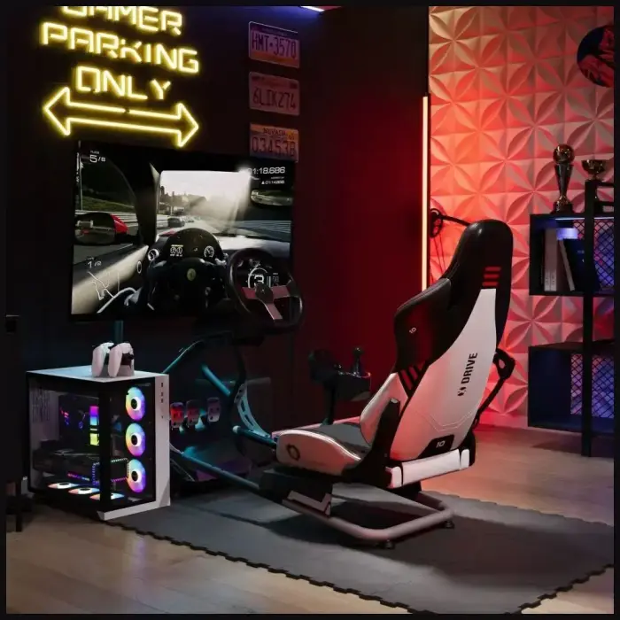 Racing wheel gaming seat Diablo Chairs X-Drive black Фото 13