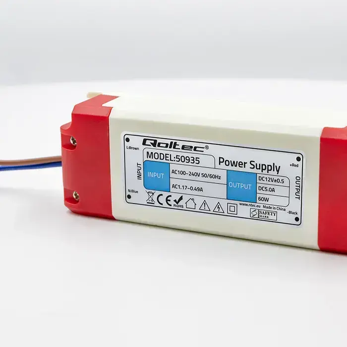 Qoltec LED Driver IP20 60W | 12V | 5A Foto 4