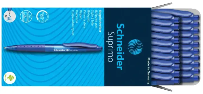 Lodīšu pildspalva SCHNEIDER SUPRIMO 1.0mm zila tinte Photo 4