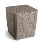 Garden table/storage box Luzon Flat Wicker beige Photo 1