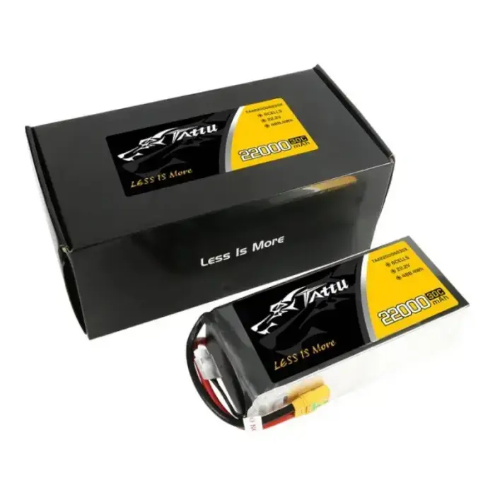Tattu 22000mAh 22.2V 30C 6S1P Lipo Battery Pack with XT90-S plug Photo 5