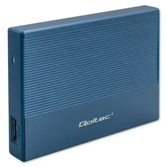 Qoltec Aluminium Enclosure | SSD HDD 2.5'' drive | SATA | USB 3.0 | Super speed 5Gb/s | 2TB | Blue Photo 9