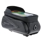 Waterproof bike frame bag with shell sides and phone holder Forever Outdoor black Photo 1