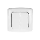 Switch with 2 channels and radio transmitter, used for wireless control of flush-mounted switches and sockets (OR-SH-1751) Photo 2