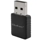 Qoltec Wireless Ultra fast DUAL mini WiFi adapter 2 x 2dBi  | Standard AC | USB 3.0 | 1300Mbps Foto 1