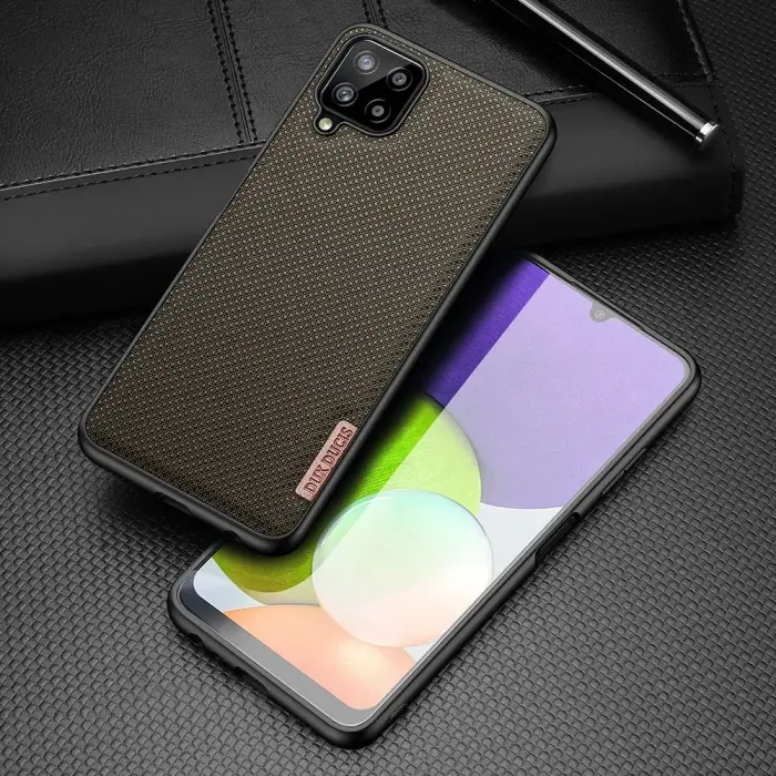 Dux Ducis Fino case covered with nylon material for Samsung Galaxy A22 4G green Foto 18