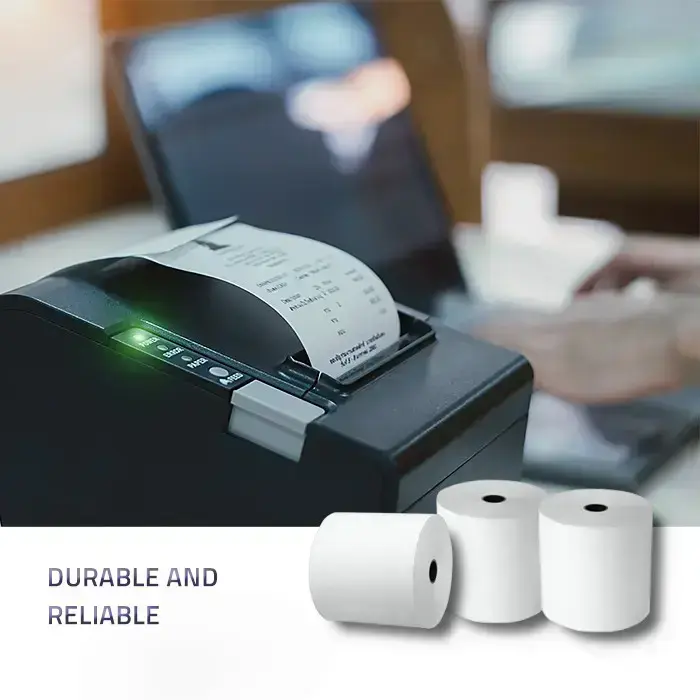 Qoltec Thermal roll 57 x 40 | 55g / m2 | 10 pcs. | BPA free Photo 5