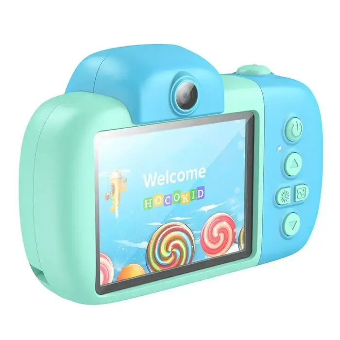 Digital kids camera Hoco 2MP 2,4" Full HD DV201 blue Photo 4