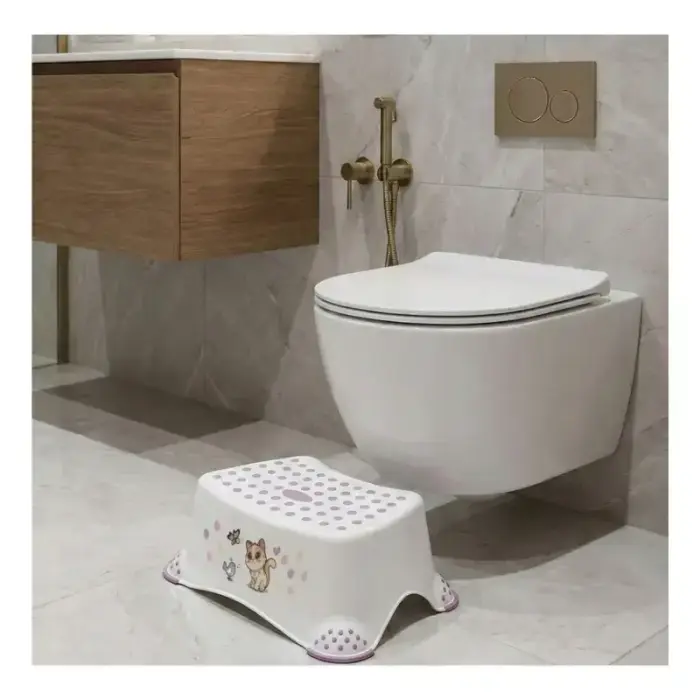 Step stool Tomek “Cats” 40.5x28.5x14cm white Photo 2