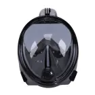 Snorkelēšanas sejas maska (niršanas maska) S|M melna Foto 2