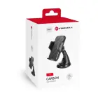Car phone holder Forcell F-Grip Carbon HT1 windshield / dashboard black Photo 1