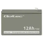 Qoltec AGM battery | 12V | 12Ah | Maintenance-free | Efficient| LongLife | for UPS, security Фото 5