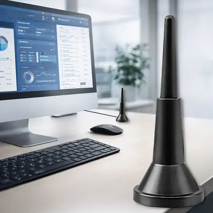 Qoltec 4G LTE antenna with magnetic base | 5dBi | indoor | omnidirectional |600-2700 MHz | SMA | 3m Foto 7
