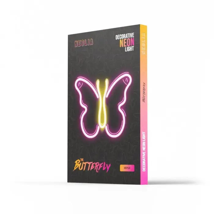 Neon LED Light BUTTERFLY pink NNE03 Neolia Фото 9