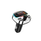 Dudao R2PRO+ Transmitter with PD25W Bluetooth 5.3 RGB Charging Ports - Black and Silver Фото 1
