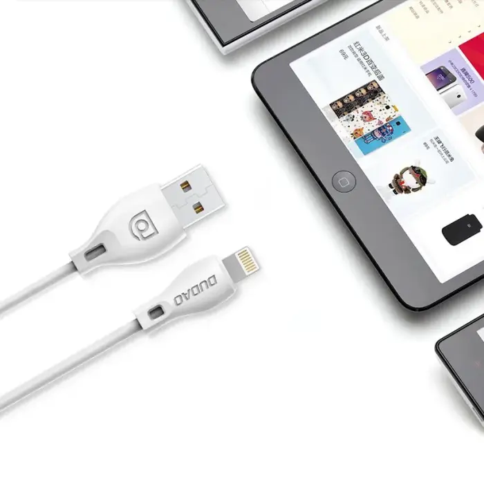 Dudao L4T data transfer and charging cable | USB-A to USB-C | 10.5W | 1m | white Photo 7