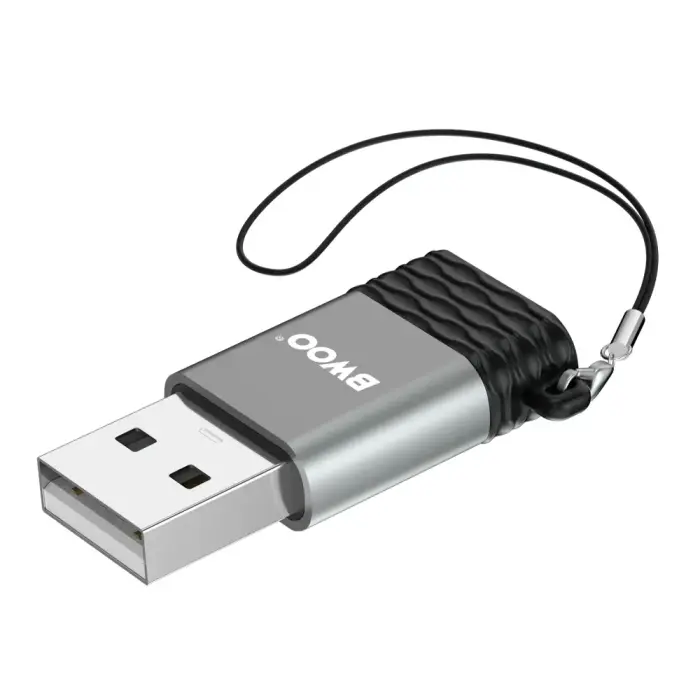 BWOO adapter BZ-38 USB-C - USB gray OTG Фото 5