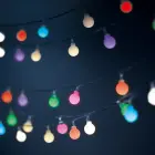 String Light Solar LED FROSTED BALLS SFB62 6,5m 30 balls multicolor Forever Light Photo 3