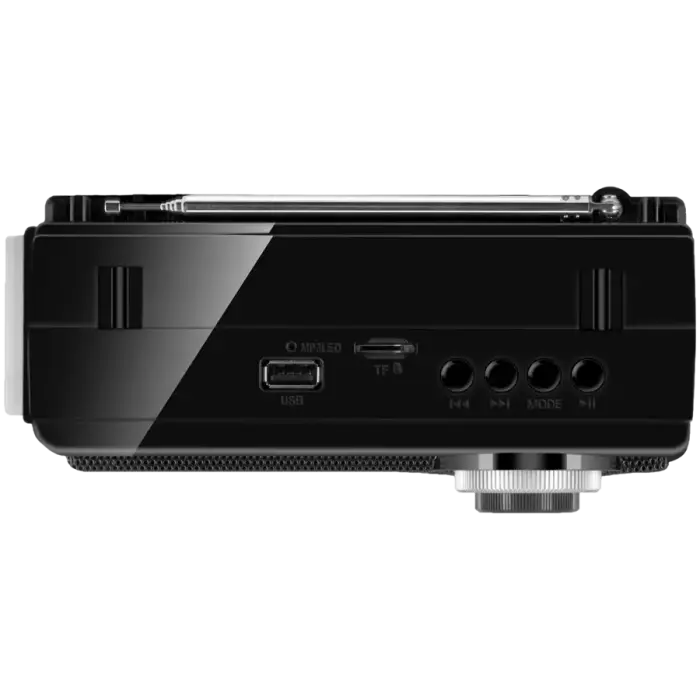 Speaker SVEN SRP-155, black (3W, Bluetooth, FM/AM/SW, USB, microSD, flashlight, battery) Foto 5