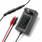 Qoltec Automatic charger for AGM GEL STD batteries | 12V charger | 2A | 24W | 5.5x2.1 | 1.8m cable Photo 5