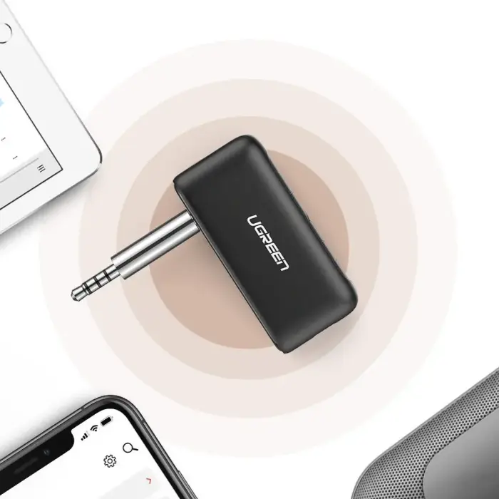 UGREEN CM279 Аудиопередатчик, AUX, Bluetooth 5.0 aptX (черный) Фото 5