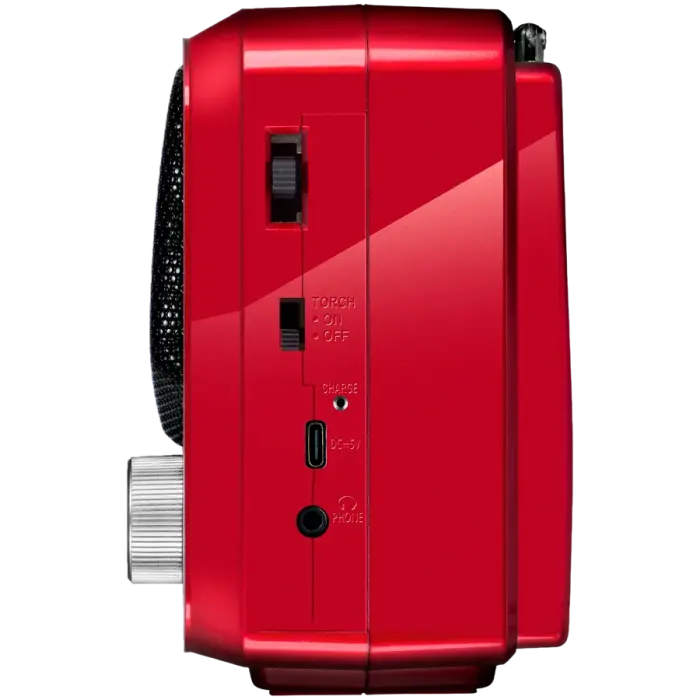 Speaker SVEN SRP-150, red (3W, Bluetooth, FM/AM/SW, USB, microSD, flashlight, battery) Foto 4