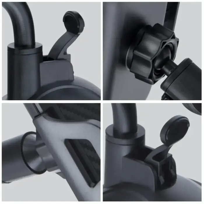 Car phone holder Forcell F-Grip Carbon Bracket arm 17cm windshield black Photo 9