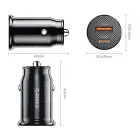 Orico PowerMini 30W USB-C + USB-A Car Charger - Black Foto 2