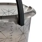 Ведро deco 10L Ilvie "Polygon" Ø30x28cm прозрачное серое Фото 2