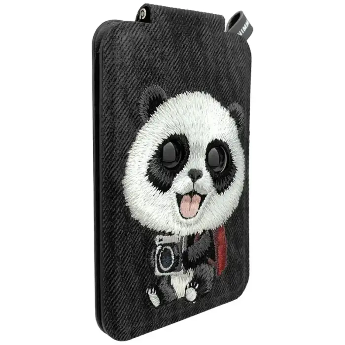 Magnetic phone wallet stand  Nimmy New Big-Eye Cute Pets 2.0 Panda black Photo 4