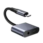 Joyroom SY-L01 Lightning to Lightning | 3.5 mm mini jack DAC adapter 2in1 - black Фото 2