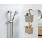 Hanging bathroom multifunctional shelf 25x9x28cm Ecohome Photo 4