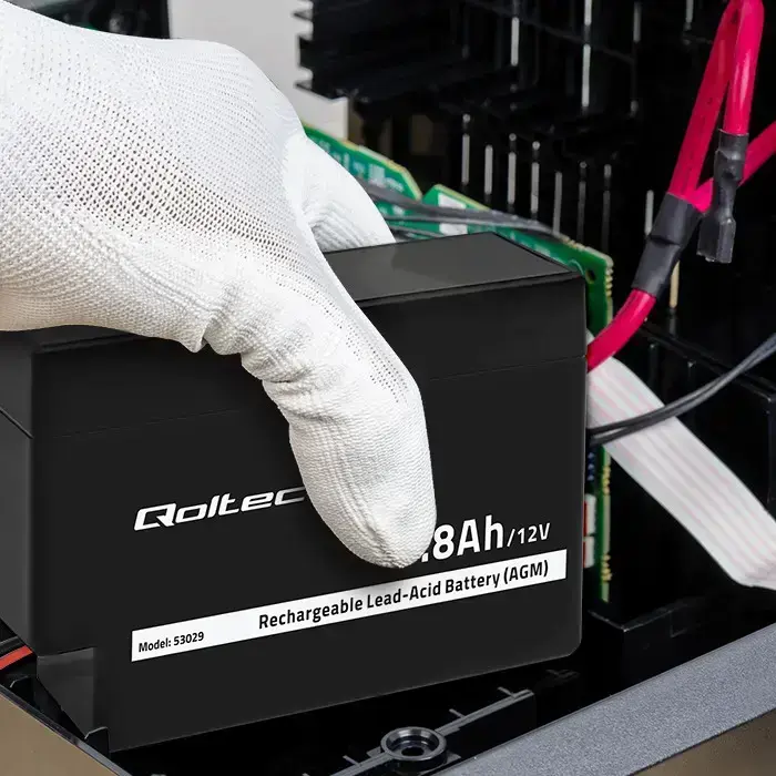 Qoltec AGM battery | 12V | 0.8Ah | Maintenance-free | Efficient| LongLife | for toys, vehicles Фото 6