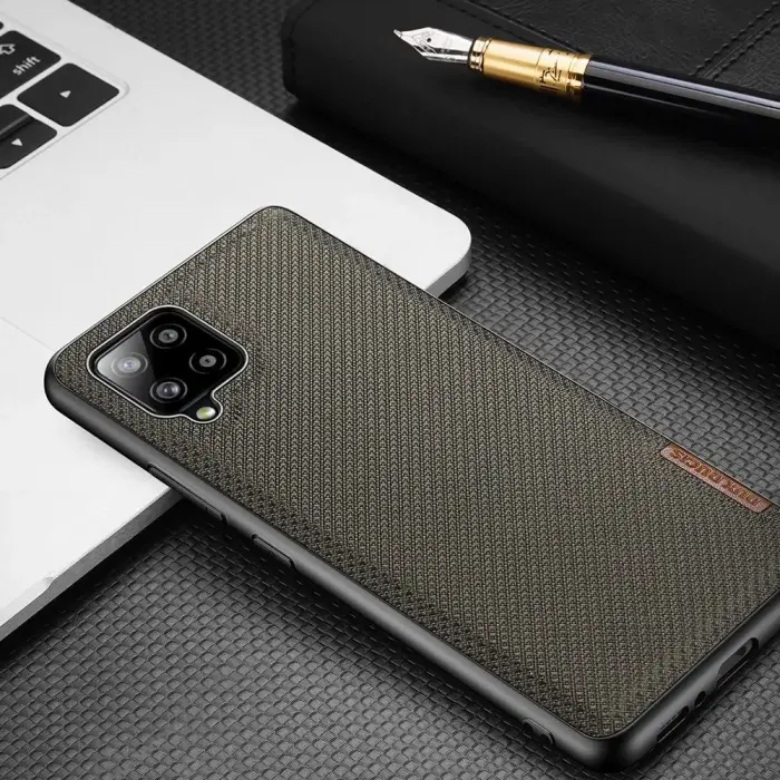 Dux Ducis Fino case covered with nylon material for Samsung Galaxy A42 5G green Фото 14
