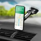 Magnetic car phone holder Forcell F-Grip Carbon H-CT327 windshield / dashboard black Photo 8