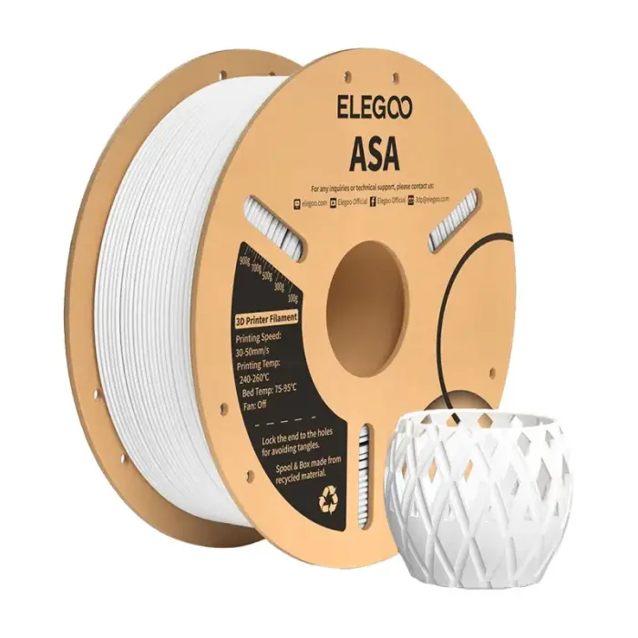 ASA ELEGOO Filament (White) Фото 2