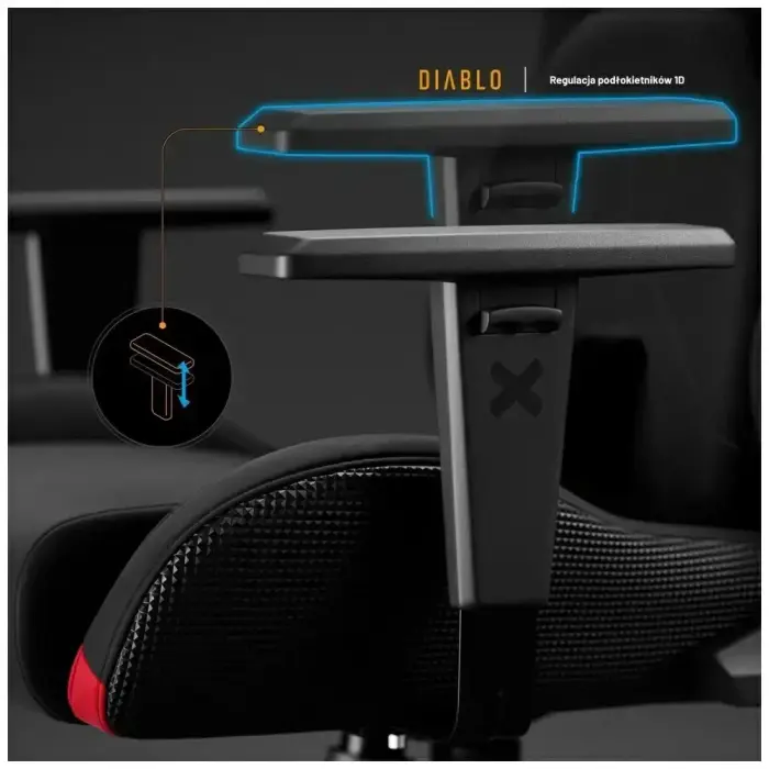Gaming chair Diablo X-One PRIME Normal Size black Фото 8