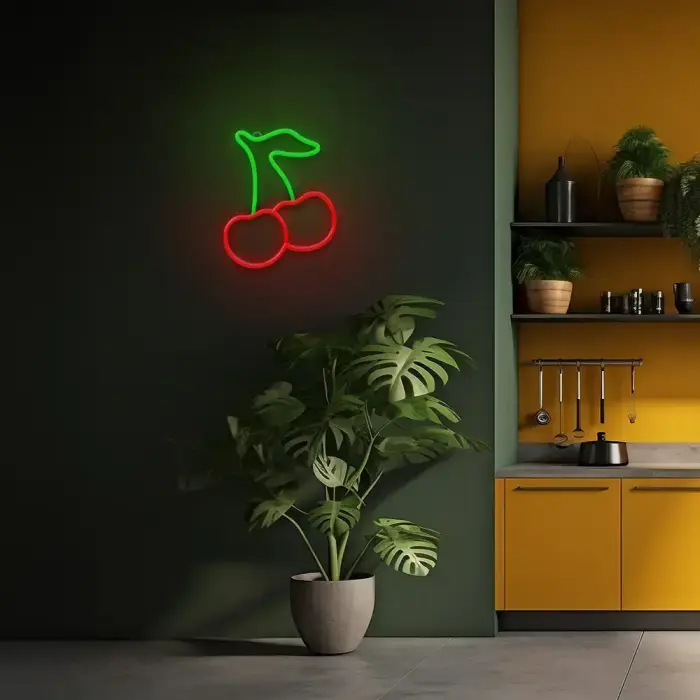 Neon LED Light CHERRY green red NNE23 Neolia Фото 7