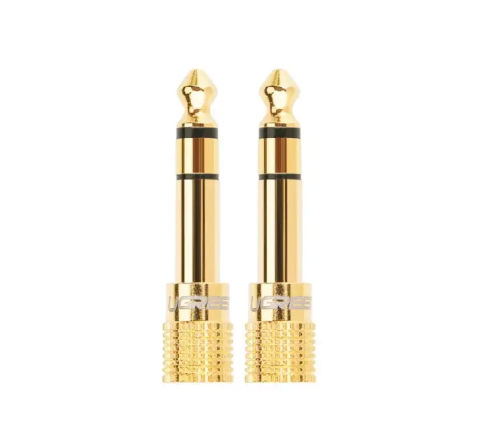 UGREEN 20503 Adapter 6.5 mm jack to 3.5 mm mini jack (golden) Photo 5