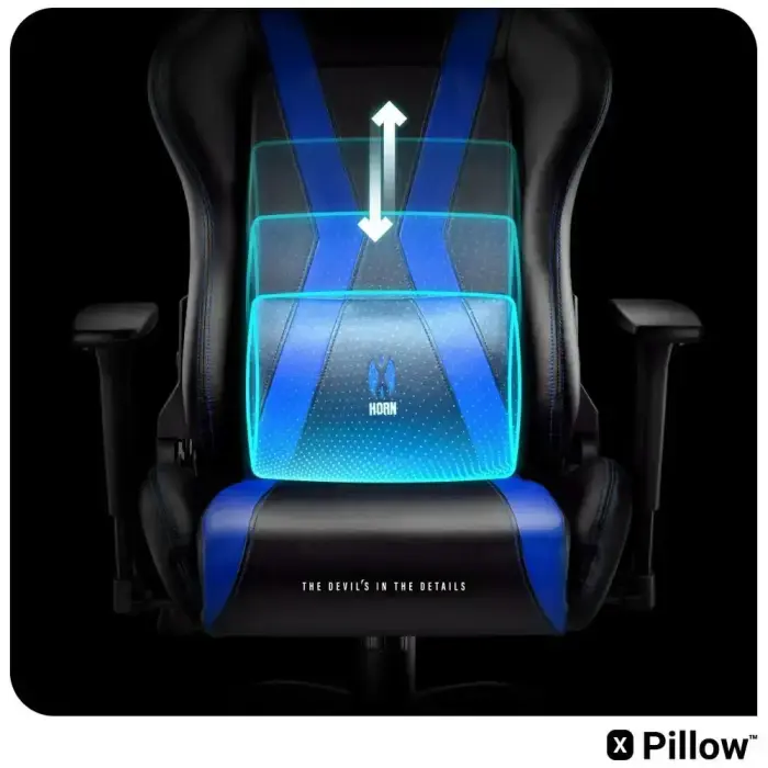 DIABLO X-HORN 2.0 >normal< chair black-blue Foto 15