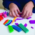 Plastilīns CARIOCA, 6 dažādas pasteļkrāsas, 100 g Foto 3