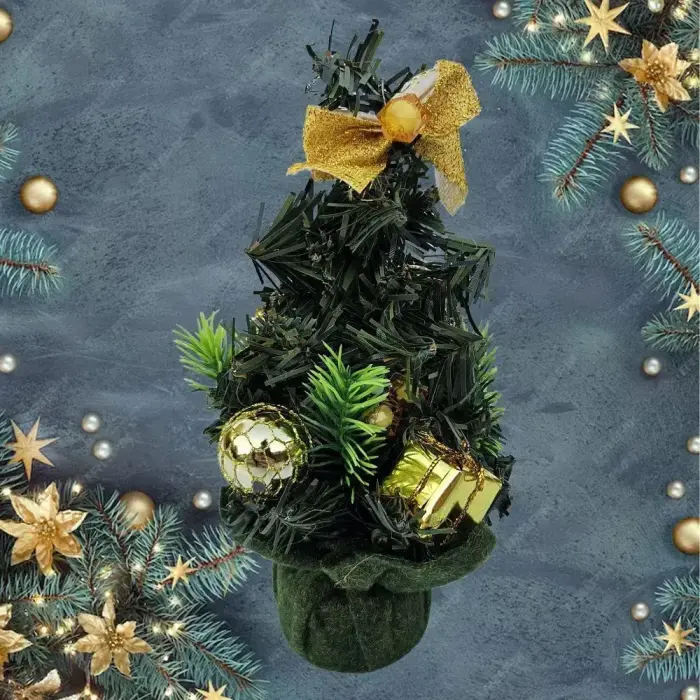 Decorative Christmas tree for desk 20 cm RC-K-505 green Foto 4