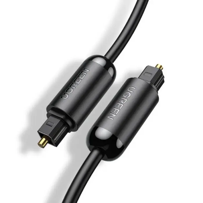 UGREEN AV122 Toslink Audio optical cable, aluminum braided, 2m (black) Photo 3