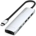 Adapter HUB 7in1 USB C Satechi Slim ST-P7SS silver Фото 1