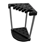 Dārza darbarīku turētājs stūra Corner Tool Rack melns Foto 8