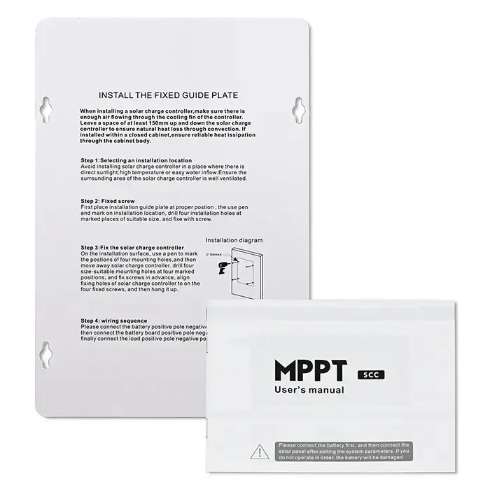 Qoltec Solar Charge Controller MPPT with Temperature Sensor 30A | 12V / 24V | LCD | 2 x USB | Bluetooth | APP | GEL | LiFePO4 Foto 14