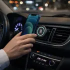 OBAL:ME MagNetix Aura Wireless Car Charger Mount 15W Black Фото 4