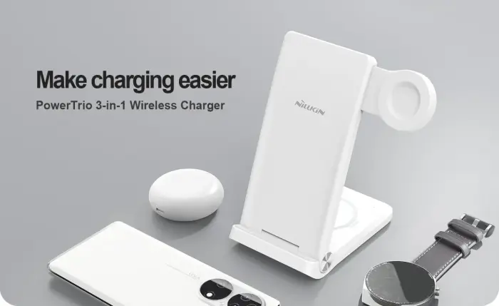 Nillkin PowerTrio 3in1 Wireless Charger for Huawei Watch White Фото 3