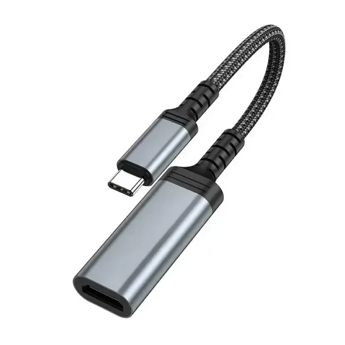 Cable USB C to HDTV conversion cable Hoco 4K 30Hz 0,2 m UA43A metal gray Фото 5